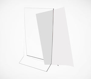 T-shaped stand with triangular base
