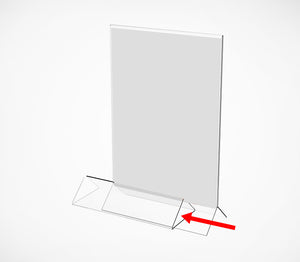 T-shaped stand with triangular base