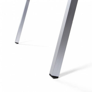 A-shaped aluminum stand with right angles