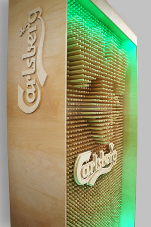 Šviečiantis stovas "Carlsberg"