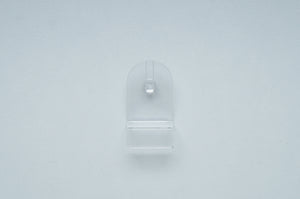<transcy>Slat walls clips for brochure holders, transparent</transcy>