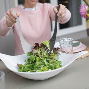 <transcy>Salad bowl with servers LEAF L +, 3L</transcy>