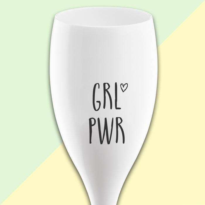 <transcy>CHEERS No.1 Superglass with print "GRL PWR", 100 ml</transcy>