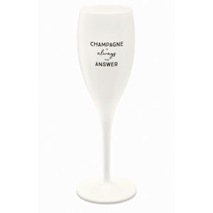 Glass CHEERS No.1 "CHAMPAGNE IS THE ANSWER", 100 ml