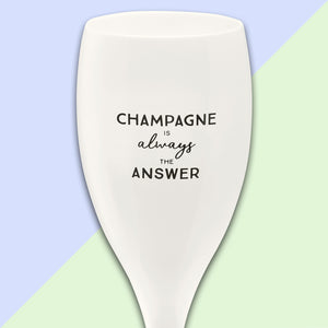 Taurė CHEERS No.1 "CHAMPAGNE IS THE ANSWER", 100 ml