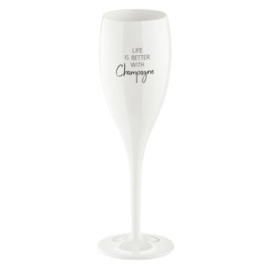 Glass CHEERS No.1 "LIFE IS BETTER WITH CHAMPAGNE", 100 ml