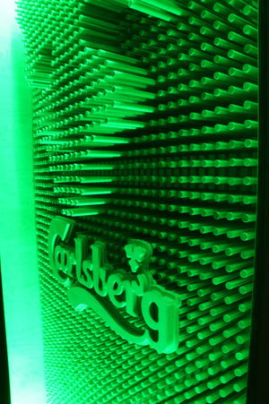 Illuminated stand "Carlsberg"