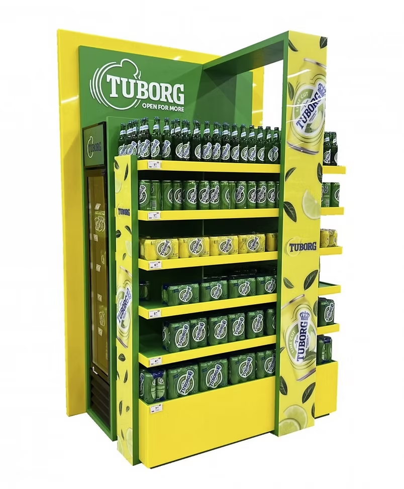 Stovas su integruotu šaldytuvu TUBORG