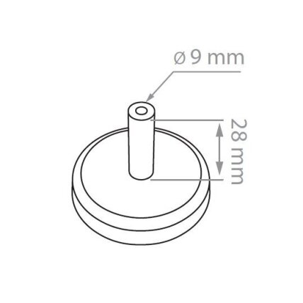 Magnetinis pagrindas MAGNET-ROD 4