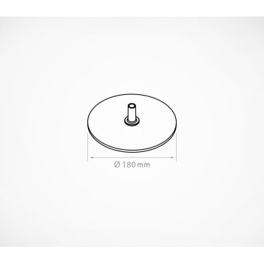 Apvalus metalinis pagrindas BASE-ML-ROUND
