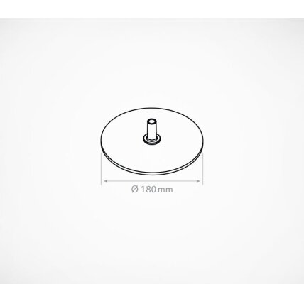 Apvalus metalinis pagrindas BASE-ML-ROUND 1