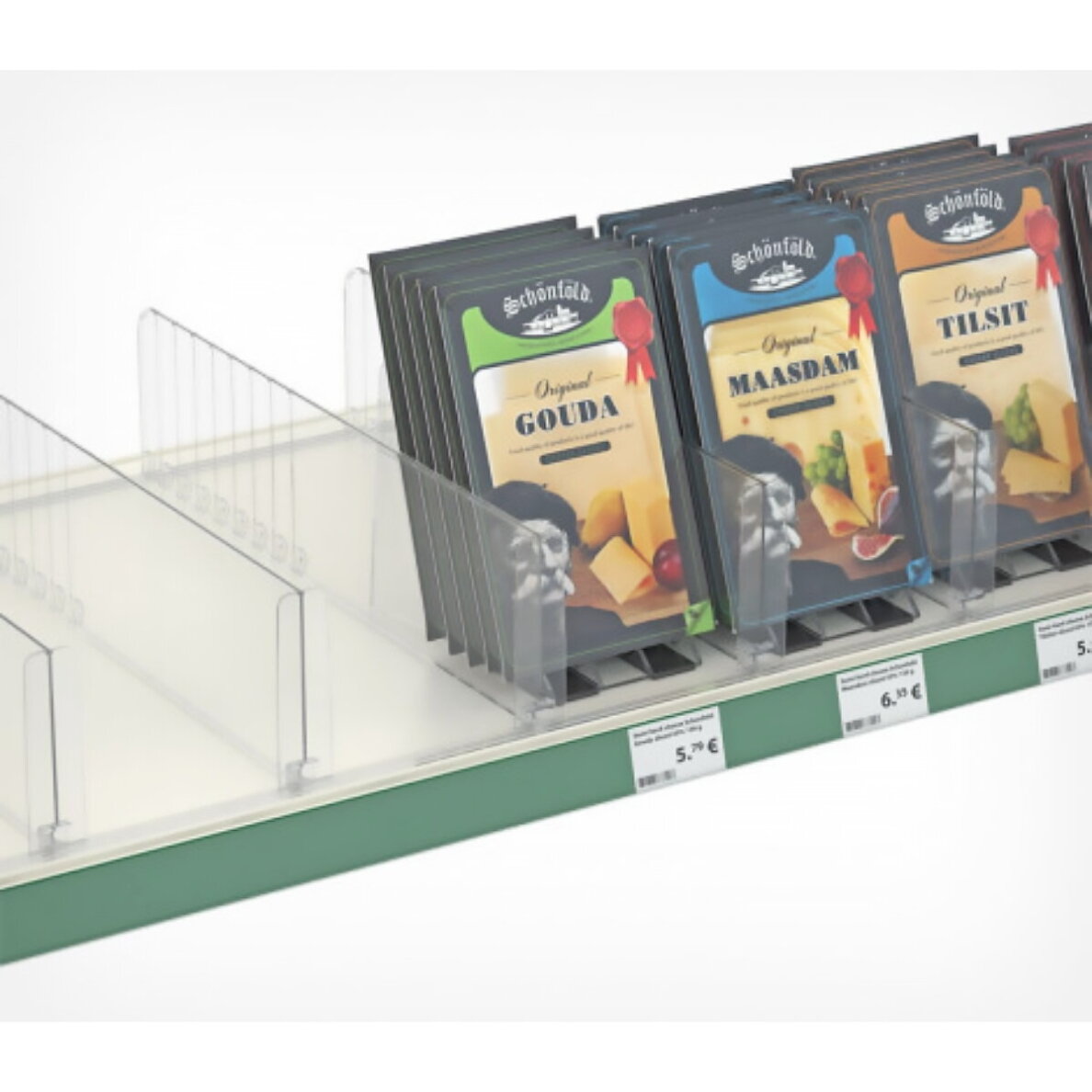 Breakable divider DIV120 with 120 mm high front 1