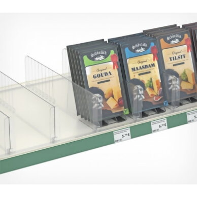 Breakable divider DIV120 with 120 mm high front