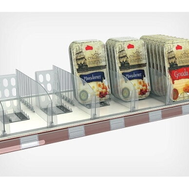 Breakable divider DIV120 with 80 mm high T-front.