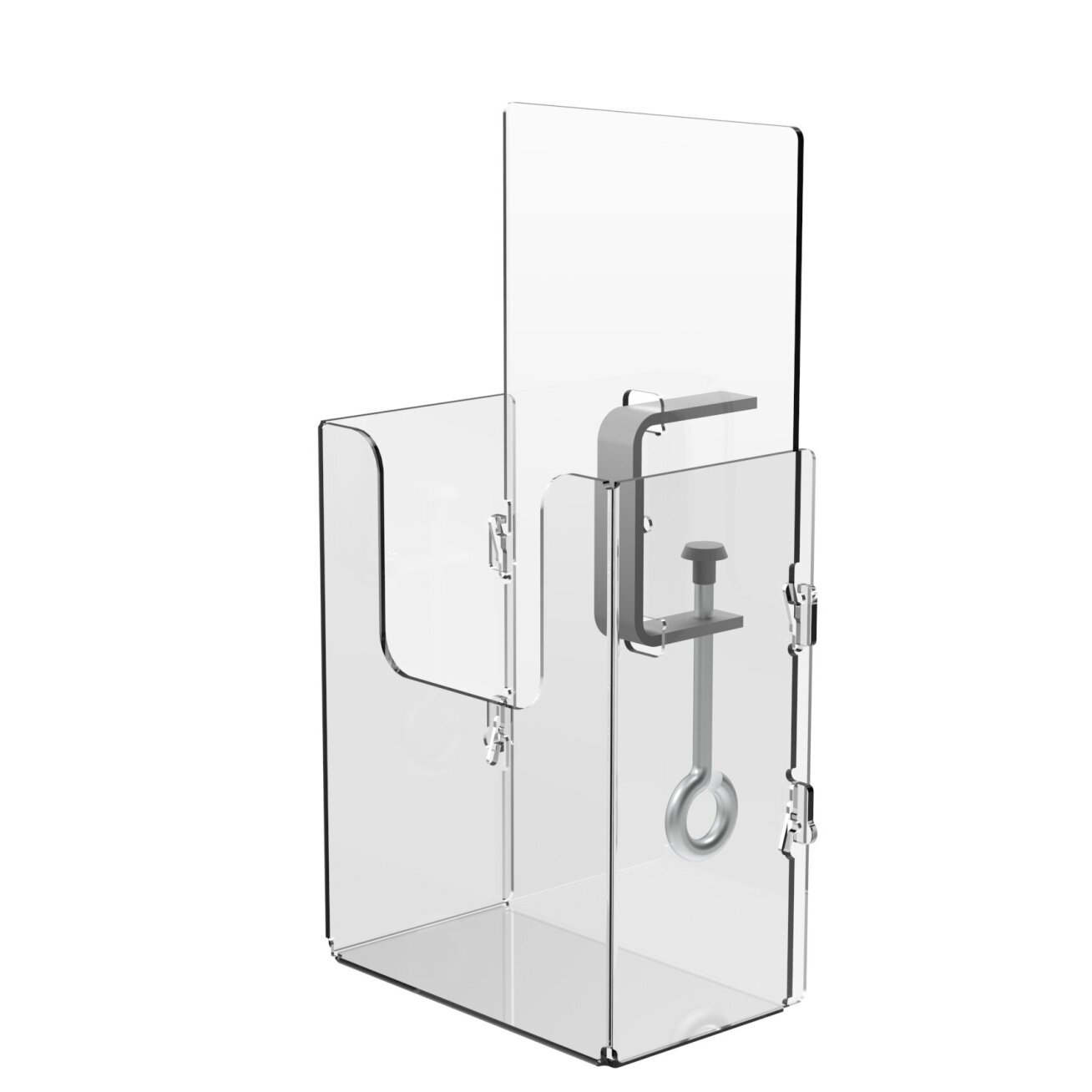 Leaflet holder with metal holder Leaflet holder with metal holder