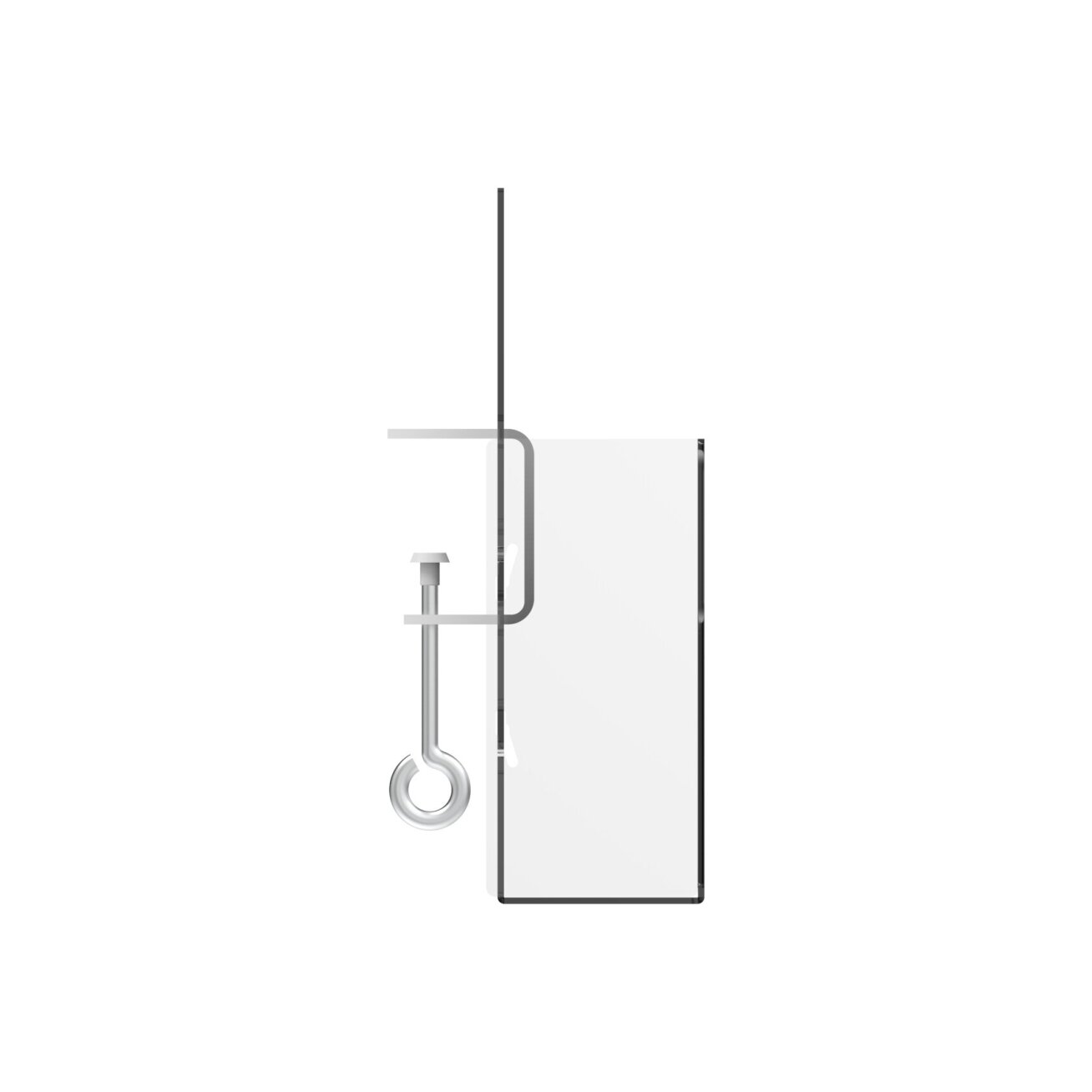 Leaflet holder with metal holder 1 Leaflet holder with metal holder 1