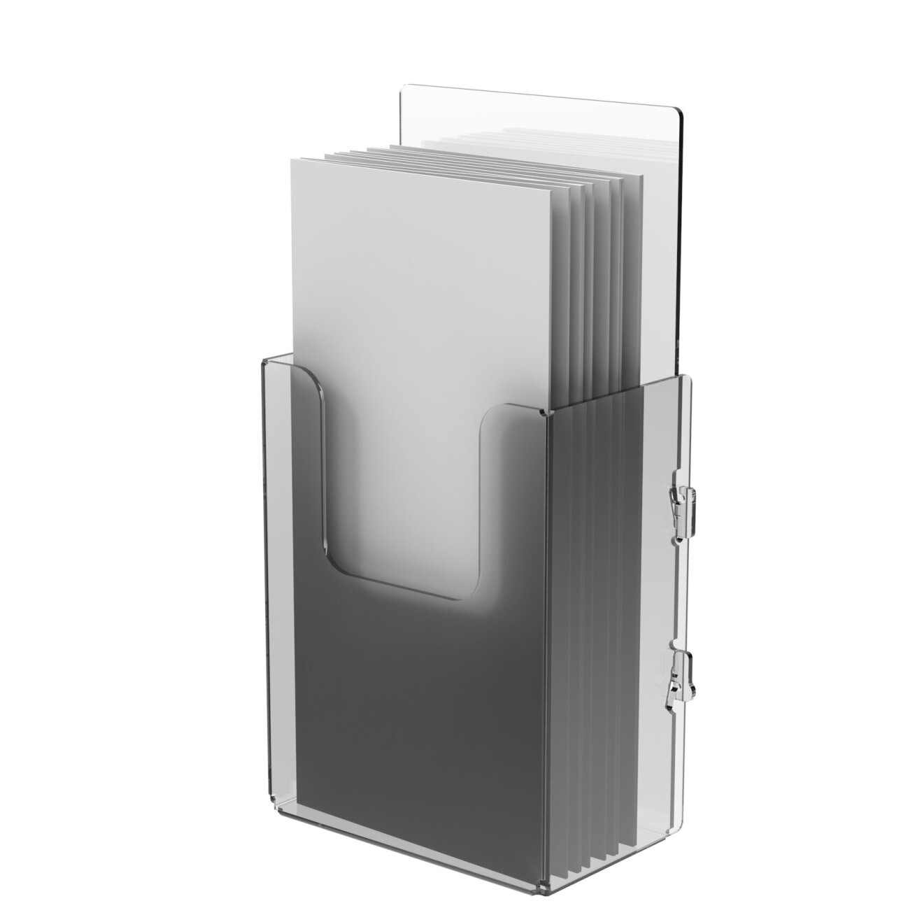 Leaflet holder with metal holder 2