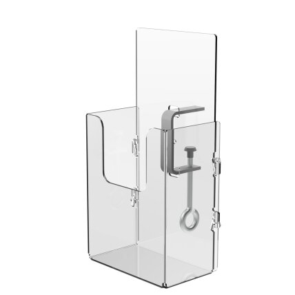 Leaflet holder with metal holder Leaflet holder with metal holder