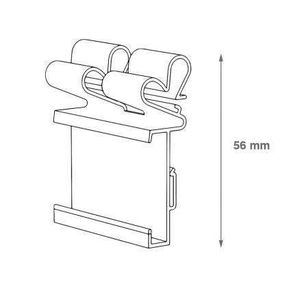 Dviejų padečių laikiklis tvirtinimui prie kablio VUSION TWIN-ANGLE HOOK CLIP 2