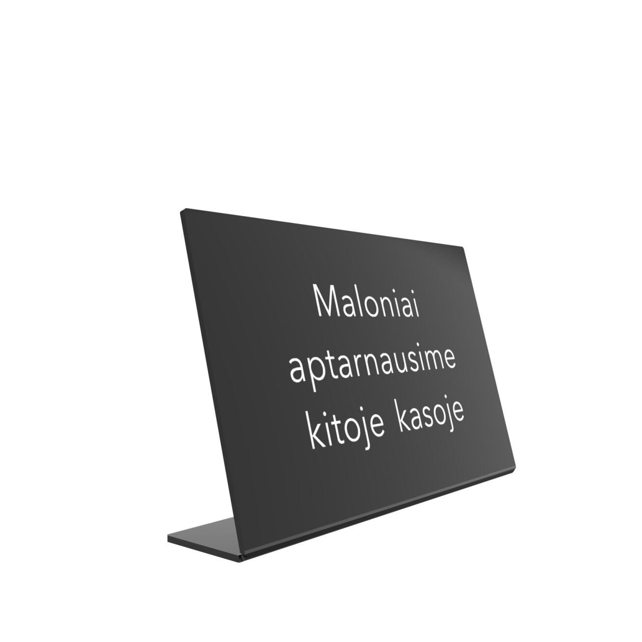 Cash desk information stand MALONIAI APTARNAUSIME KITOJE KASOJE 1 Cash desk information stand MALONIAI APTARNAUSIME KITOJE KASOJE 1