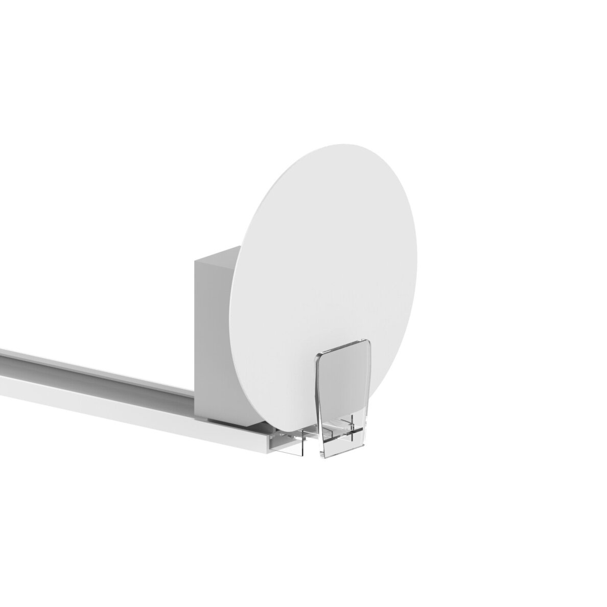 Pusher-mounted communication sign SHELF - EDGE 5