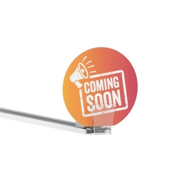 Pusher-mounted communication sign SHELF - EDGE