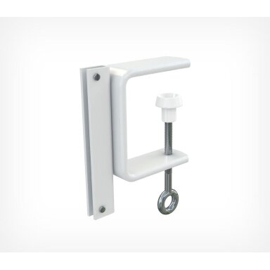 Prisukamas iškabų laikiklis prie lentynos CLAMP HOLDER-90