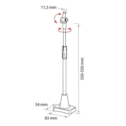 Reguliuojamo aukščio stovas su magnetiniu padu MAG-XL 2 Reguliuojamo aukščio stovas su magnetiniu padu MAG-XL 2