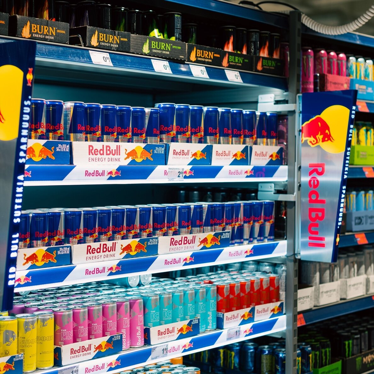 LED shelfstopper RED BULL 2 LED shelfstopper RED BULL 2