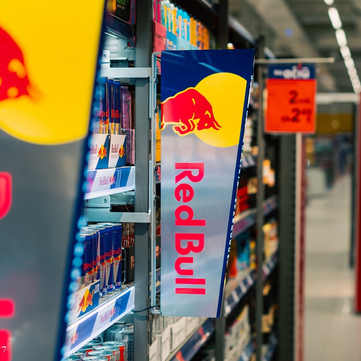 LED shelfstopper RED BULL 3 LED shelfstopper RED BULL 3