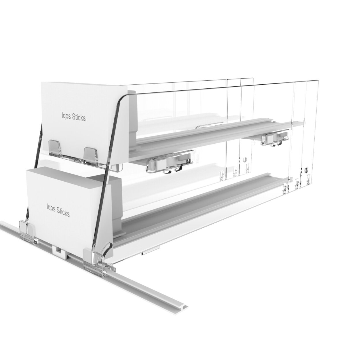Pusher mechanism with mounting profile LEVEL-UP 6