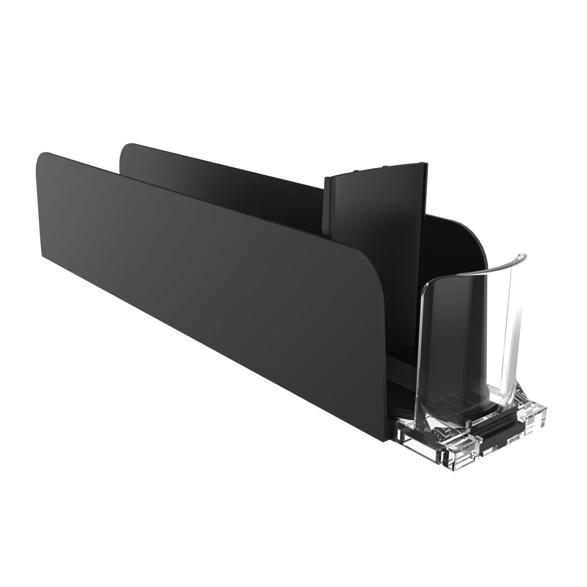 Adjustable-width tray with pusher VARIO 1
